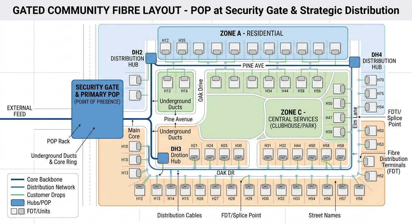 Fibre Layout Diagram
